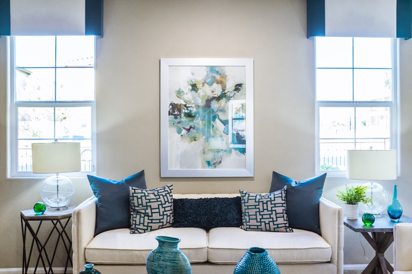 A bright, comfortable living room